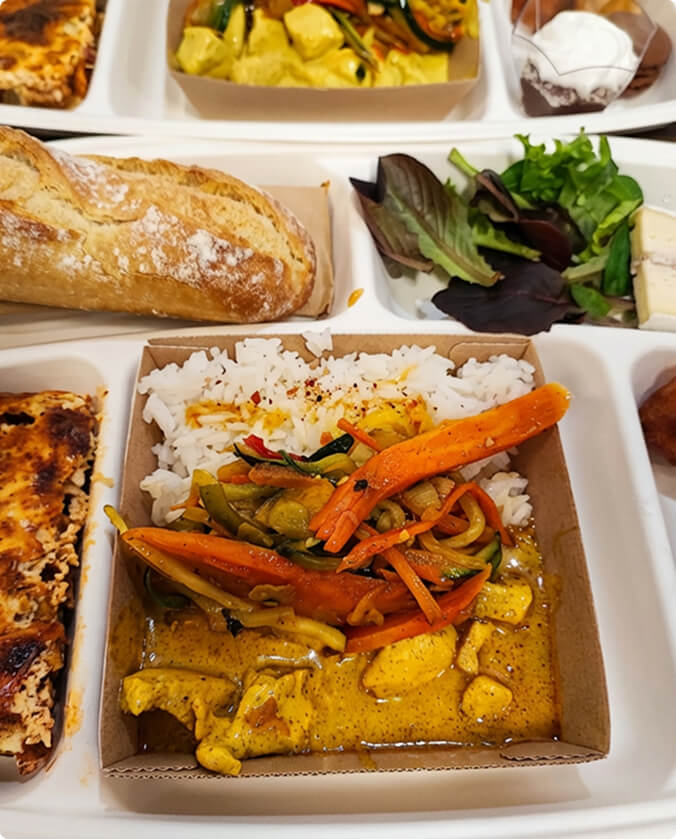 Plateaux-repas Chef à domicile